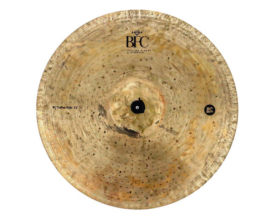 Ride BFC Brazilian Finest Cymbals Dry Dark Toffee Ride 22" DDTF22 em Bronze B20