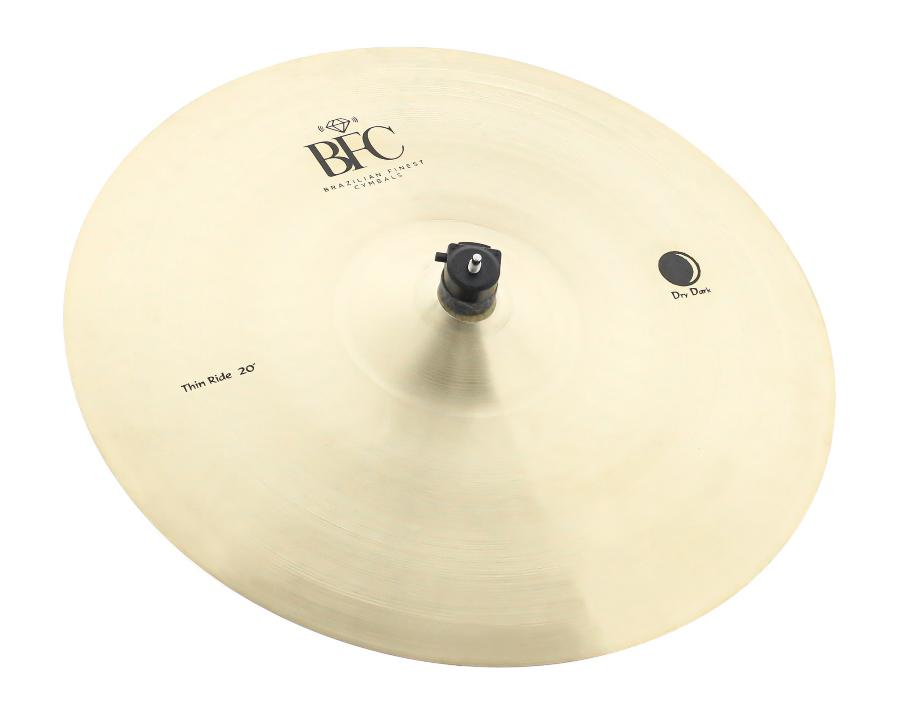 Ride BFC Brazilian Finest Cymbals Dry Dark Thin 20" DDTR20 em Bronze B20