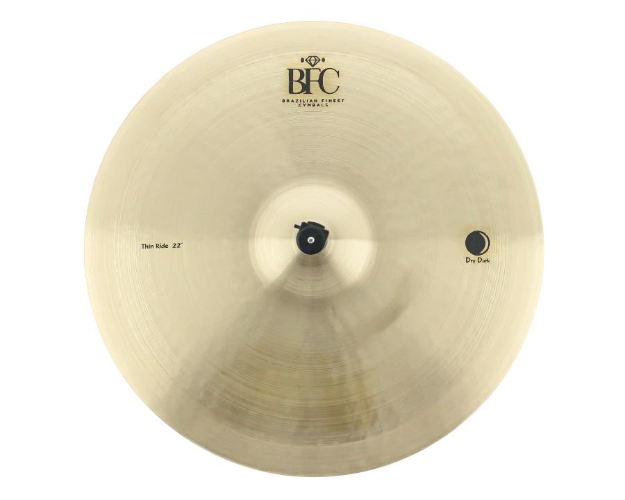 Ride BFC Brazilian Finest Cymbals Dry Dark Thin 22" DDTR22 em Bronze B20