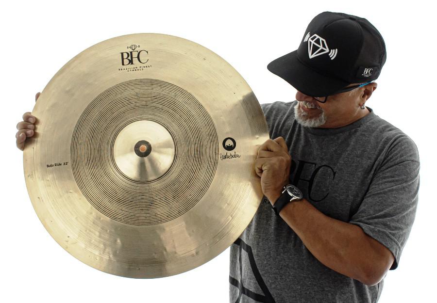 Ride BFC Brazilian Finest Cymbals Signature CARLOS BALA 22" CBR22 em Bronze B20 Versátil e Definido