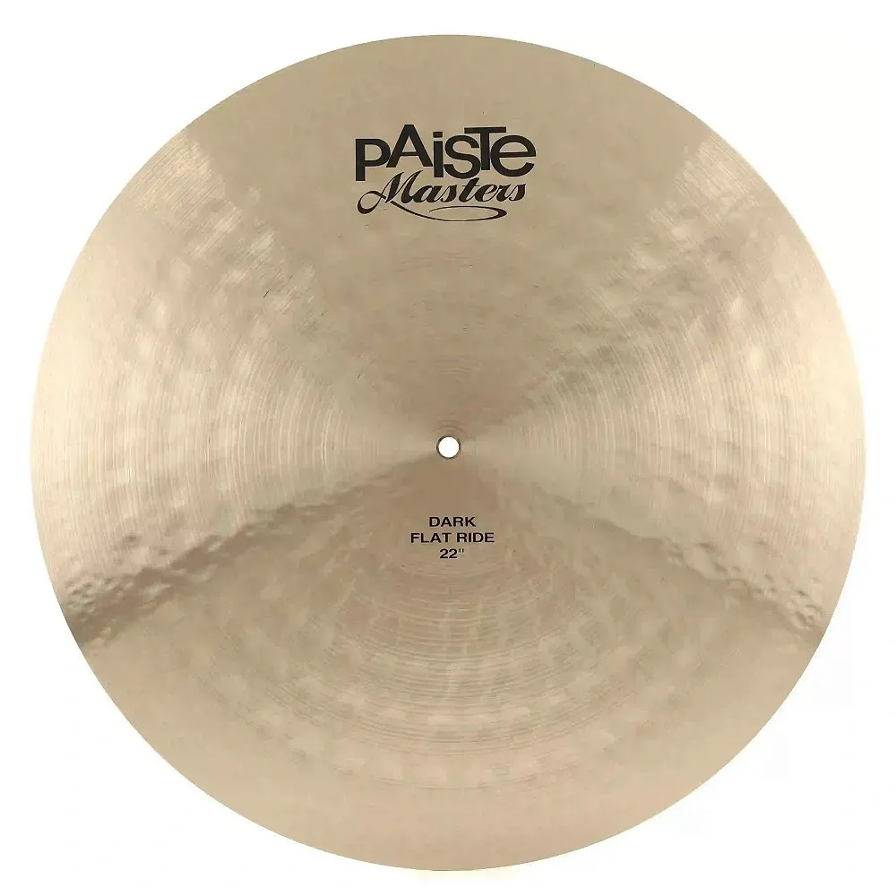 1 Ride Paiste Masters Dark Flat Ride 22" sem cúpula extra thin em Bronze B20 DFR-22