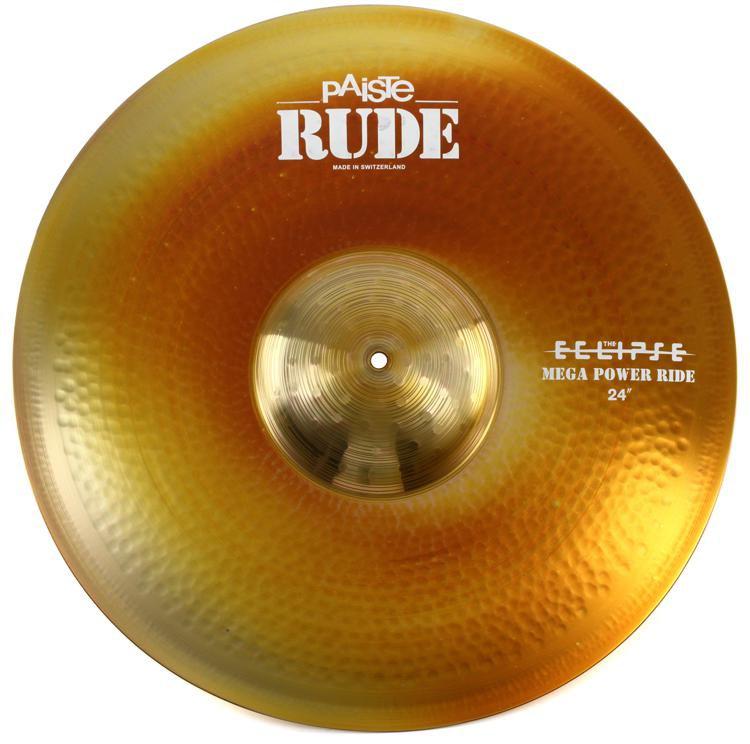 Ride Paiste Rude Mega Power Ride 24" Eclipse MPR-24 com Cúpula Extra Grande