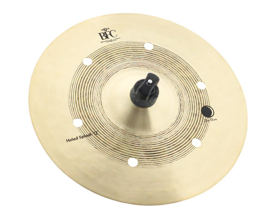 Splash BFC Brazilian Finest Cymbals Dry Dark Holed 12" DDHSP12 em Bronze B20