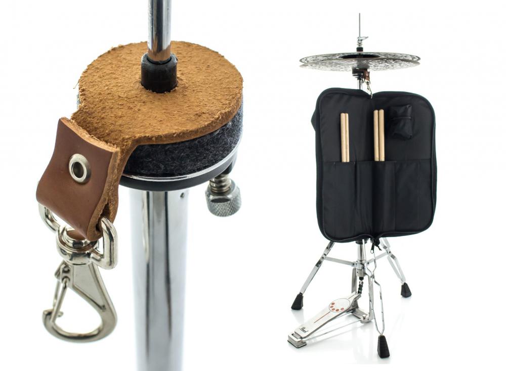 Suporte para Bag de Baquetas Tribal Percussion gancho para fixar a bag na máquina de chimbal