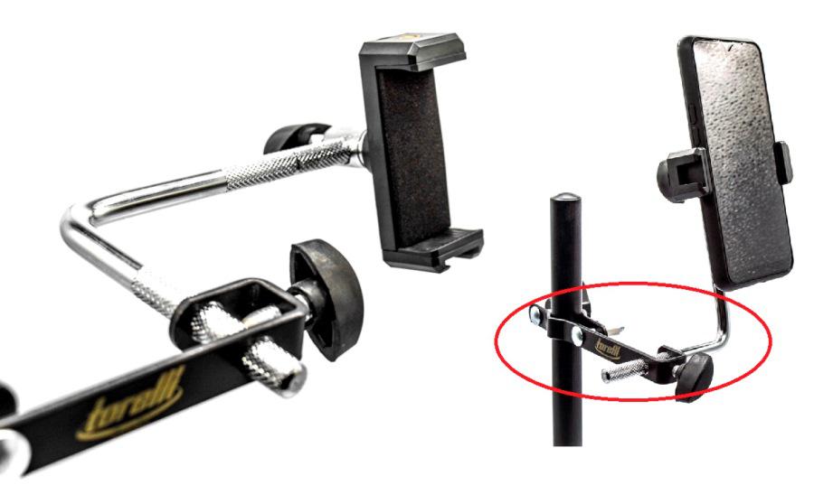 Suporte para Celular Torelli TSC78 Articulado para Fixar Smartphones em Estantes e Pedestais