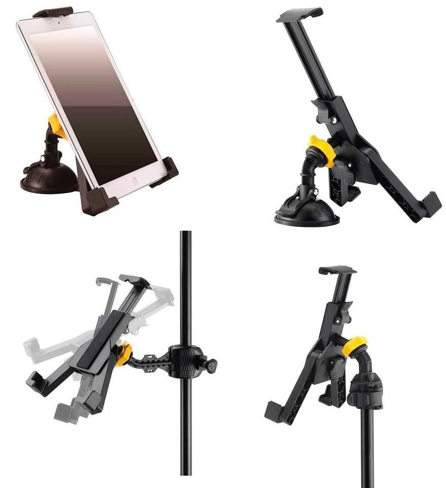 Suporte para Tablets Hercules DG305B para fixar em estantes de bateria e microfone (10700)