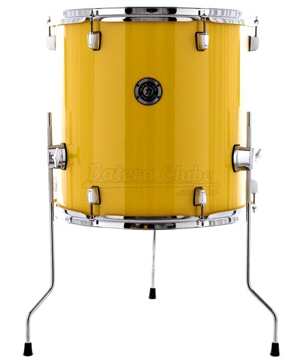 Surdo Avulso 14" Nagano Garage Yellow Race 14x14" com 3 Pés