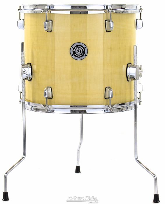 Surdo Avulso 14" Nagano Garage Natural Clear 14x14" com 3 Pés