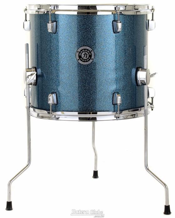 Surdo Avulso 14" Nagano Garage Ocean Sparkle 14x14" com 3 Pés