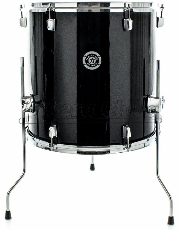 Surdo Avulso 16" Nagano Garage Ebony Sparkle 16x16" com 3 Pés