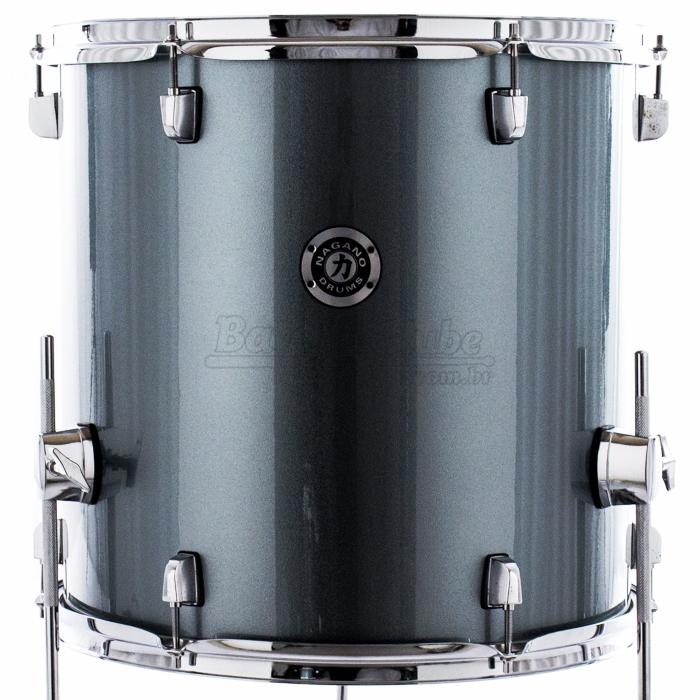 Surdo Avulso 16" Nagano Garage Grafite 16x16" com 3 Pés