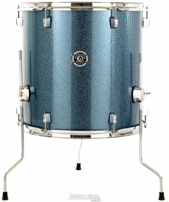 Surdo Avulso 16" Nagano Garage Ocean Sparkle 16x16" com 3 Pés