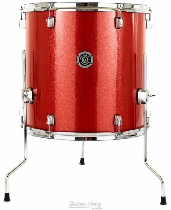 Surdo Avulso 16" Nagano Garage Wine Sparkle 16x16" com 3 Pés