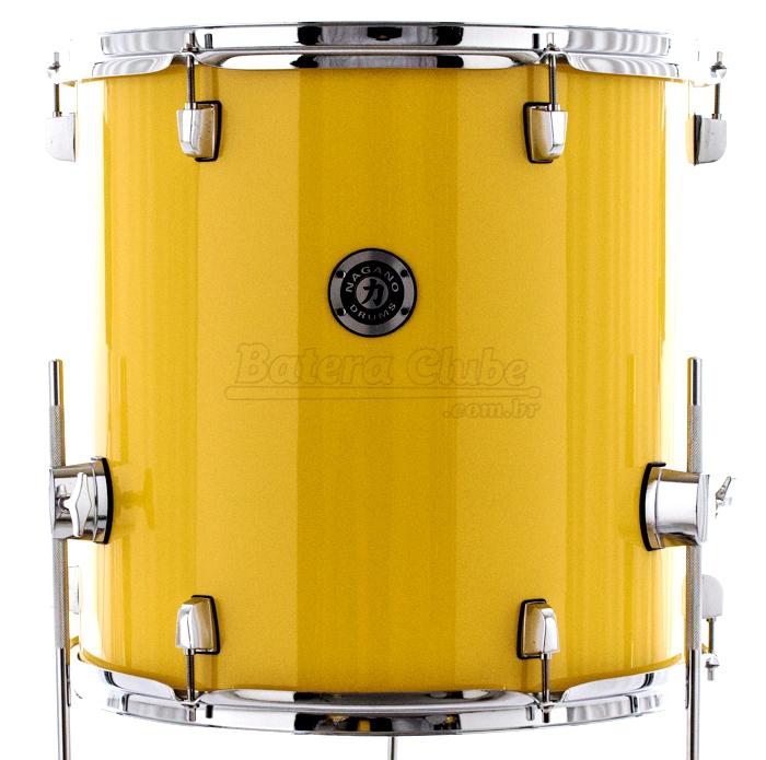 Surdo Avulso 16" Nagano Garage Yellow Race 16x16" com 3 Pés
