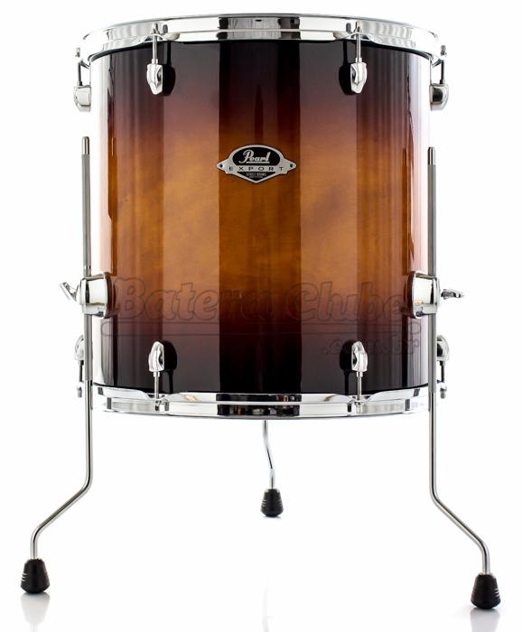 Surdo Avulso 16" Pearl Export EXL Gloss Tobacco Burst 16x16" (Liquidação) transforme em bumbo