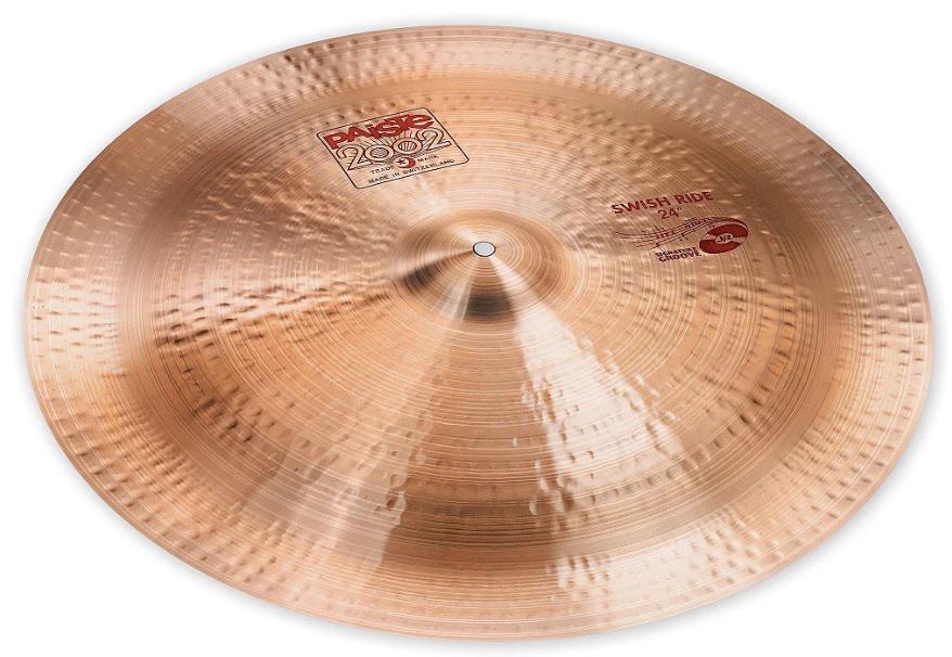 Swish Ride Paiste 2002 Ride China 24" Estilo de China com sonoridade mais trash vintage 2002 SWR-24