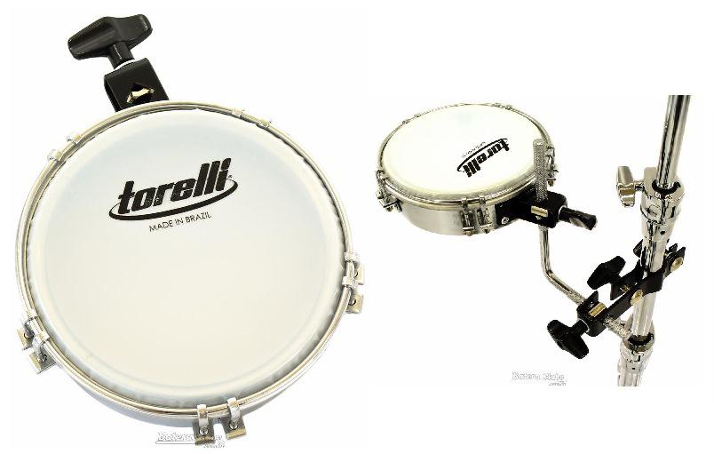 Tamborim Torelli TT409 Especial para Bateria com Presilha para Fixar em Holders (Tom de Efeito)
