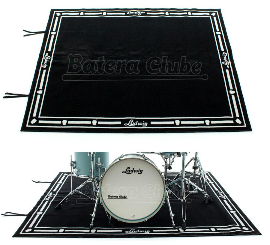 Tapete de Bateria Ludwig LDRUG Deluxe Medidas 2,00m X 1,60m para Bateria Acústica ou Eletrônica