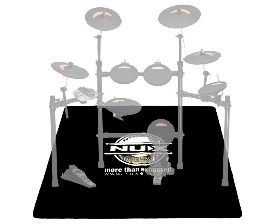 Tapete de Bateria Nux Drums compacto medidas 1,30mX1,30m (Saldão) pra Bateria Eletrônica e Acústica