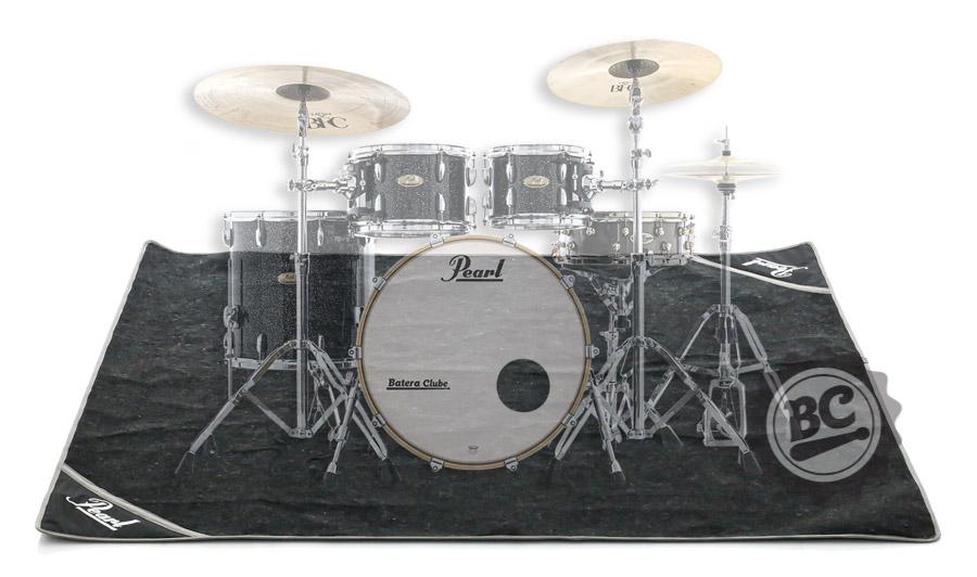Tapete de Bateria Pearl TPBR2X2 grande para Bateria Acústica ou Eletrônica medidas 2X2m