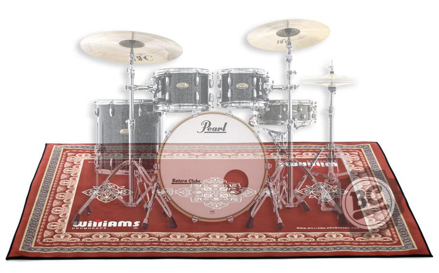 Tapete de Bateria Williams Persa medidas 2,00m X 1,60m exclusivo pra bateria acústica ou eletrônica