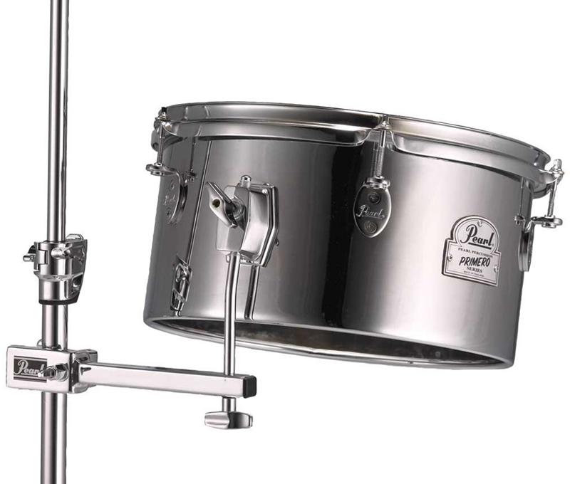 Timbale Pearl Primero Timbale PTE-1336 13x7" com Clamp e Holder Tambor de Efeito