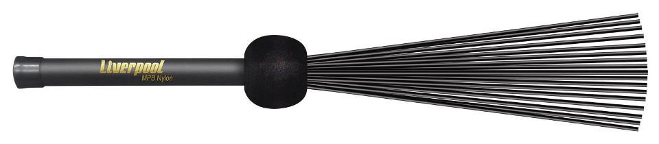 Vassourinha de Cajón Liverpool MPB Nylon Light VAC-004 com Cerdas de Nylon e Borracha pro Som Grave