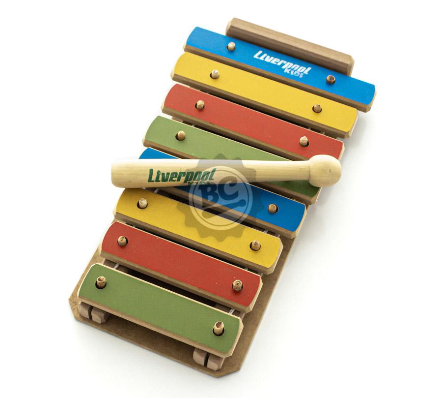 Xilofone Liverpool Kids com 2 Baquetas e Teclas Destacáveis (Musicalização Infantil) 5522