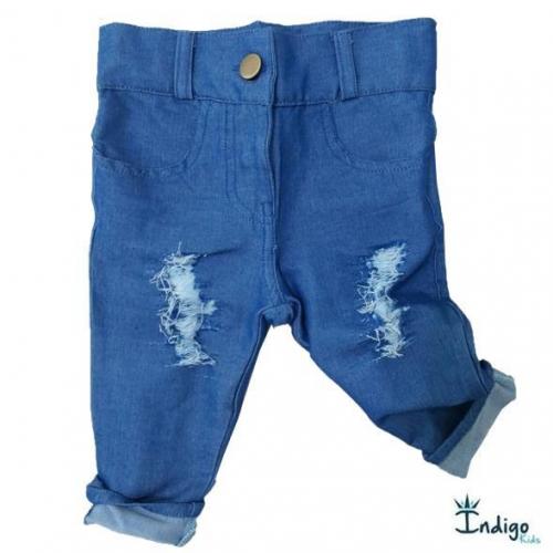 calça destroyed infantil