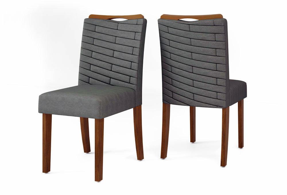 Conjunto 02 Cadeiras Julia Freijó Veludo Lunar : Sala de Jantar