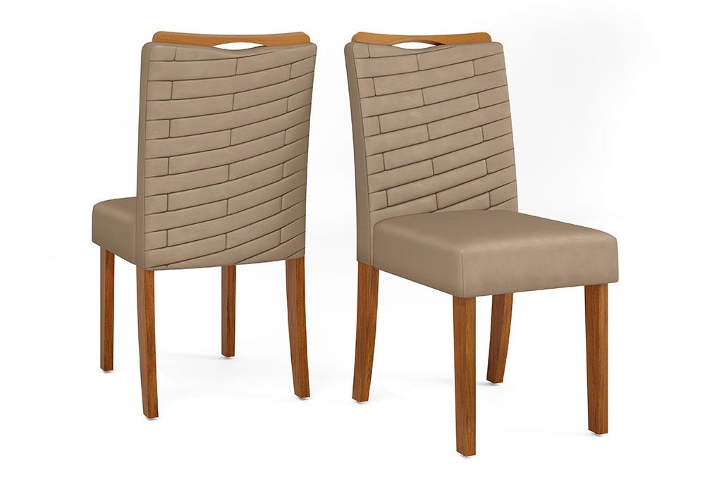 Conjunto 02 Cadeiras Julia Freijó Veludo Kraft : Sala de Jantar