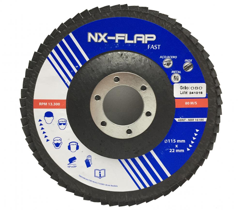 Flap Disc NX FLAP Fast Grão 120 180 X 22 Flap Disc NX FLAP Fast Grão 120 180 X 22