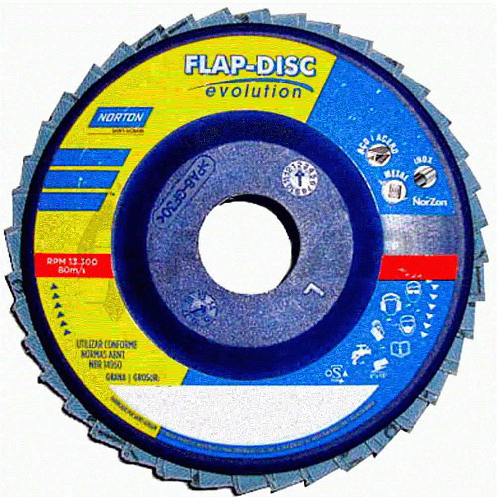 Flap Disc Evolution Norton R822 115 x 22 Grana 080