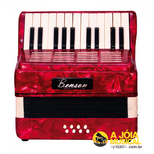 Acordeon Benson 08 Baixos BAC08 PRD