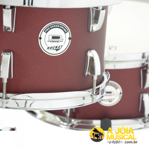 Bateria Acústica D One Rocket DR20 RSS Red Satin