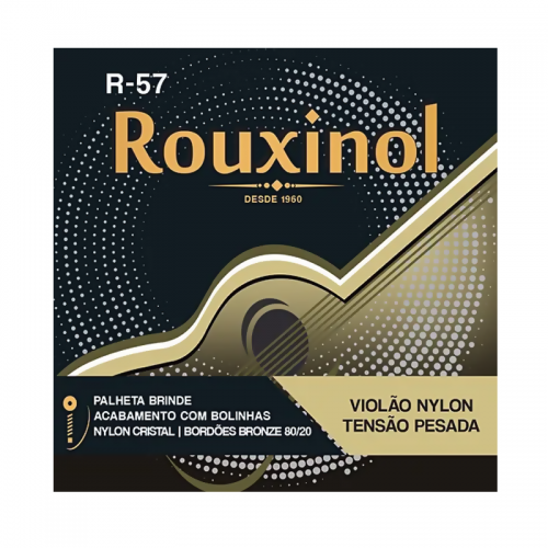 Encordoamento Rouxinol R-57 Tensão Alta Violão Nylon