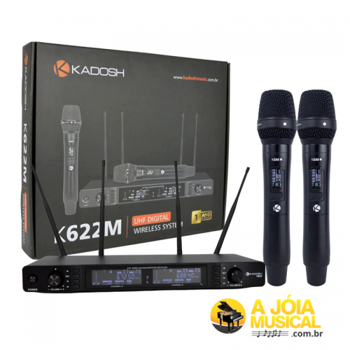 Microfone Sem Fio Kadosh K-622M