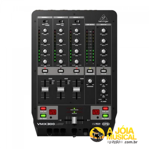 Mixer Behringer VMX-300 USB 03 Canais
