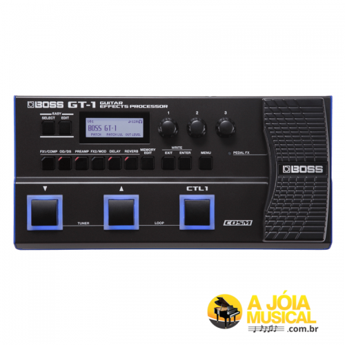Pedaleira Boss GT-1 Multiefeitos Para Guitarra