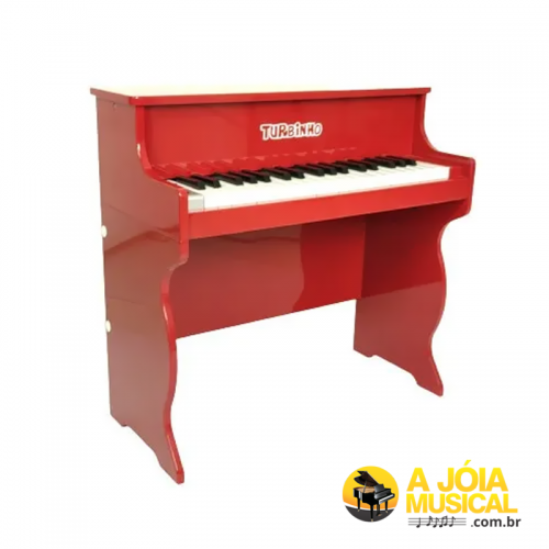 Piano Teclado Brinquedo Infantil Musical Clássico Vermelho