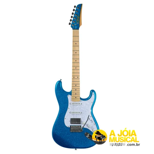 Guitarra Seizi Fun Katana Musashi HSS Blue Sparkle