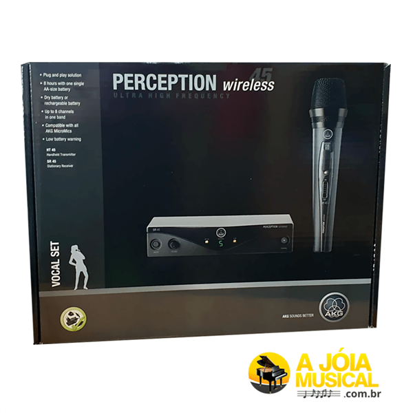 Ht45 Small Venue PA System AKG Perception Wireless 45 Vocal Set - Wireless ...
