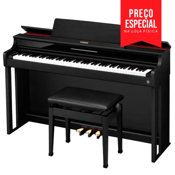CELVIANO 電子ピアノ ダークウッドＡＰ-500CASIO Piano Digital Casio Celviano AP-550 Preto