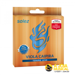 Encordoamento Solez Viola Caipira Tensão Leve