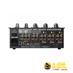 Mixer Behringer VMX-300 USB 03 Canais