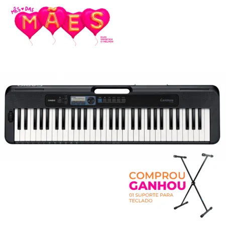Teclado Casio Casiotone CT-S300 - Ganhe o Suporte | 12x Sem Juros