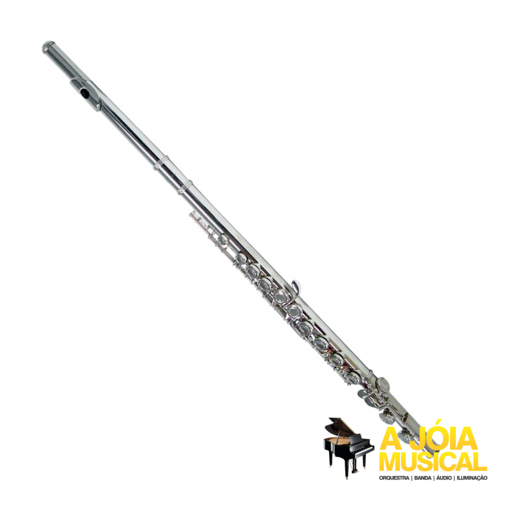 Flauta Transversal Shelter Dó Niquelada