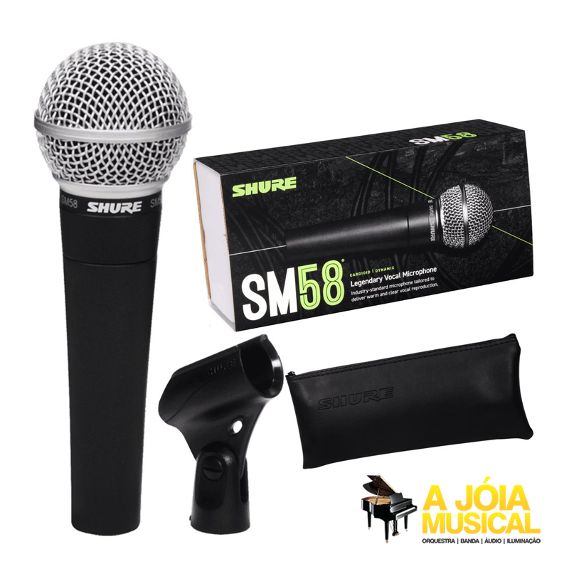 Microfone Shure Vocal SM58-LC