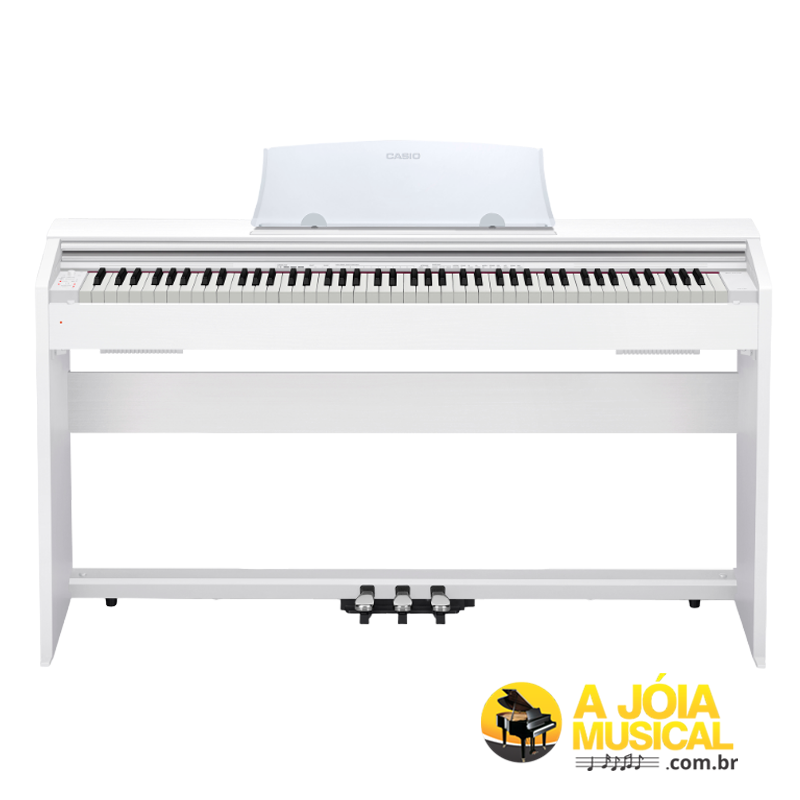 CASIO Privia PX770 ホワイト電子ピアノ Piano Digital Casio Privia PX-770 WE Branco