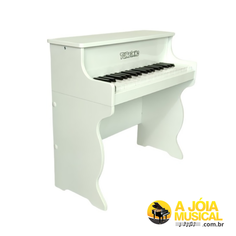 Piano Infantil Elétrico Turbinho Branco